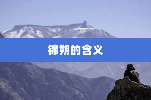 锦朔的含义