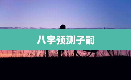 八字预测子嗣