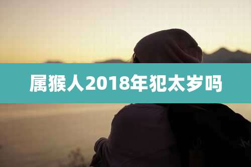 属猴人2018年犯太岁吗