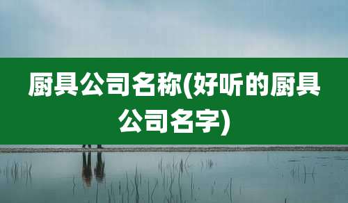 厨具公司名称(好听的厨具公司名字)