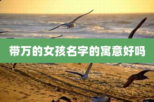 带万的女孩名字的寓意好吗