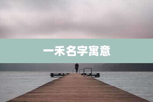 一禾名字寓意
