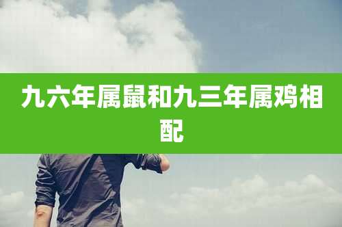 九六年属鼠和九三年属鸡相配