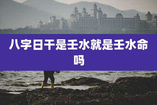 八字日干是壬水就是壬水命吗