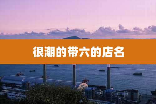 很潮的带六的店名