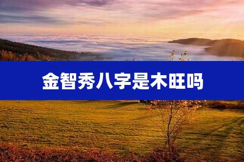 金智秀八字是木旺吗