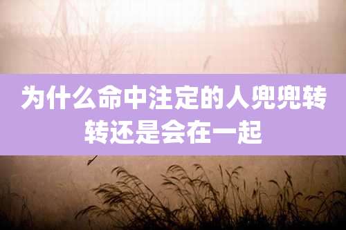 为什么命中注定的人兜兜转转还是会在一起