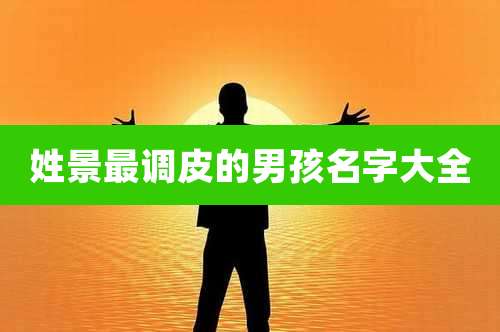 姓景最调皮的男孩名字大全