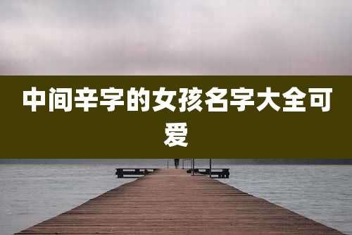 中间辛字的女孩名字大全可爱