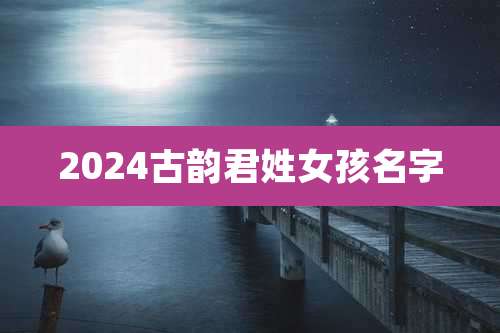 2024古韵君姓女孩名字