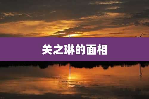 关之琳的面相