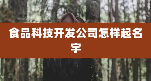 食品科技开发公司怎样起名字