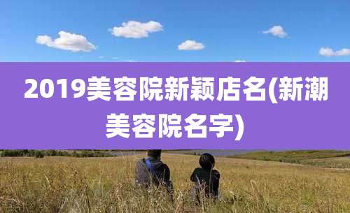 2019美容院新颖店名(新潮美容院名字)