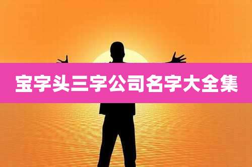 宝字头三字公司名字大全集