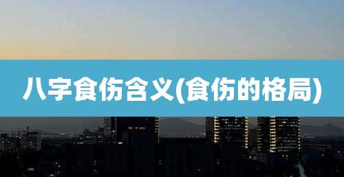 八字食伤含义(食伤的格局)