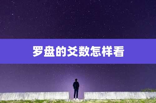 罗盘的爻数怎样看