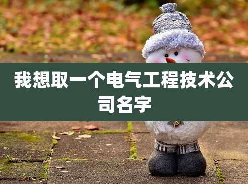 我想取一个电气工程技术公司名字