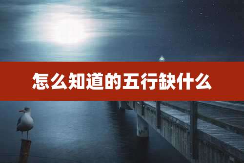 怎么知道的五行缺什么