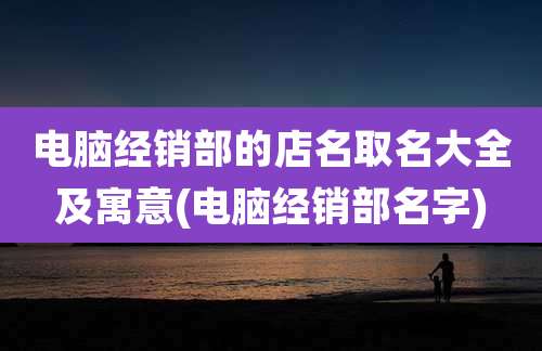 电脑经销部的店名取名大全及寓意(电脑经销部名字)