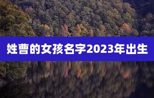 姓曹的女孩名字2023年出生