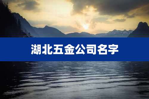 湖北五金公司名字