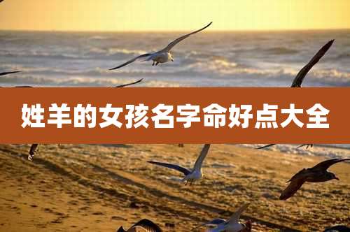 姓羊的女孩名字命好点大全