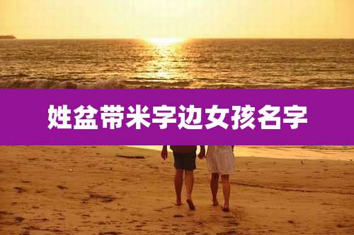 姓盆带米字边女孩名字