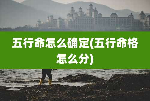 五行命怎么确定(五行命格怎么分)