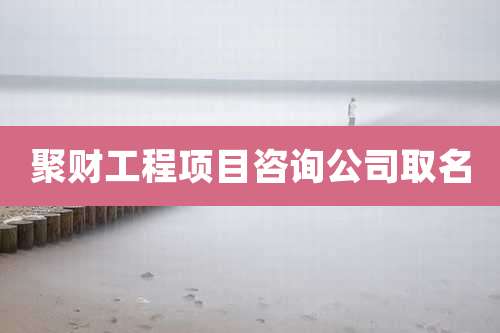 聚财工程项目咨询公司取名