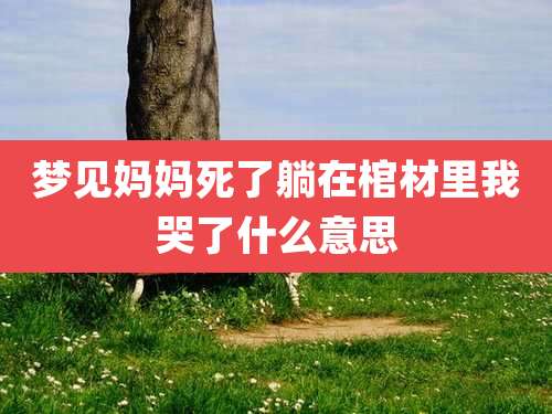 梦见妈妈死了躺在棺材里我哭了什么意思