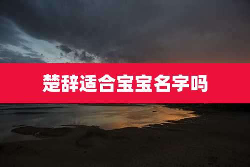 楚辞适合宝宝名字吗