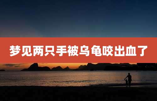 梦见两只手被乌龟咬出血了