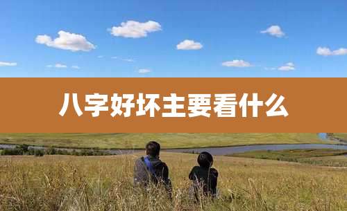 八字好坏主要看什么