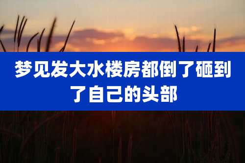 梦见发大水楼房都倒了砸到了自己的头部