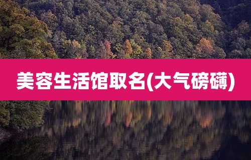 美容生活馆取名(大气磅礴)