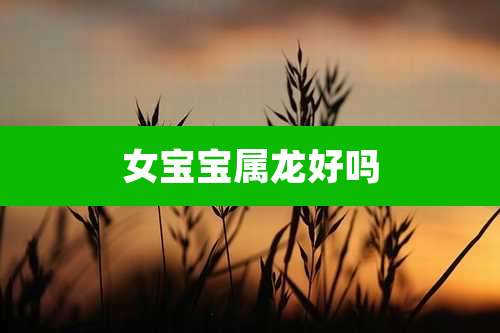 女宝宝属龙好吗