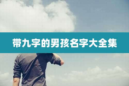 带九字的男孩名字大全集