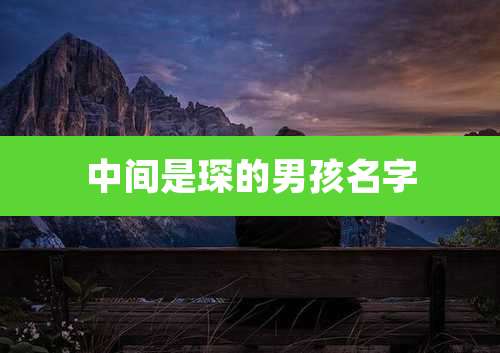 中间是琛的男孩名字