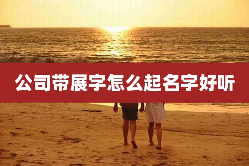 公司带展字怎么起名字好听