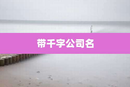 带千字公司名