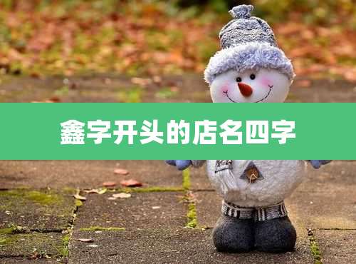 鑫字开头的店名四字