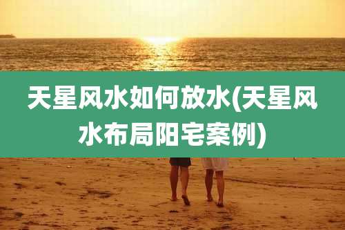 天星风水如何放水(天星风水布局阳宅案例)