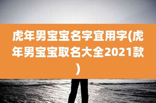 虎年男宝宝名字宜用字(虎年男宝宝取名大全2021款)