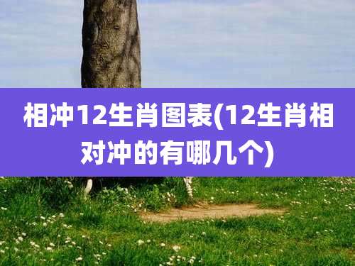相冲12生肖图表(12生肖相对冲的有哪几个)