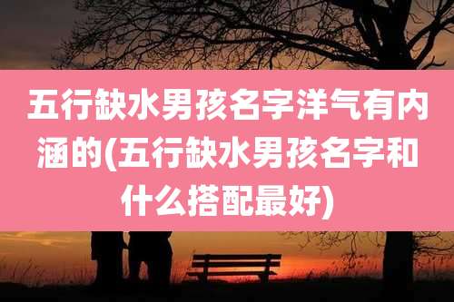 五行缺水男孩名字洋气有内涵的(五行缺水男孩名字和什么搭配最好)