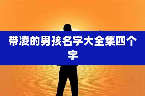 带凌的男孩名字大全集四个字