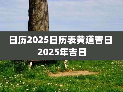 日历2025日历表黄道吉日 2025年吉日