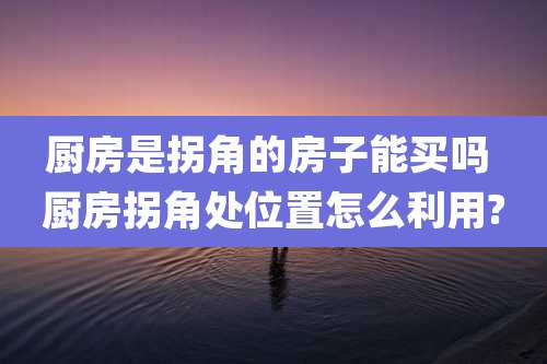厨房是拐角的房子能买吗 厨房拐角处位置怎么利用?