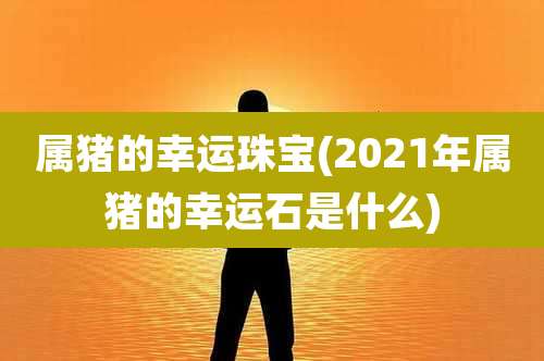 属猪的幸运珠宝(2021年属猪的幸运石是什么)