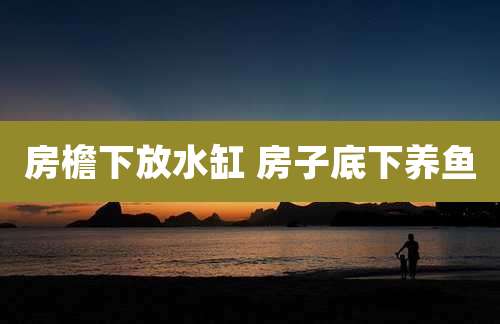 房檐下放水缸 房子底下养鱼